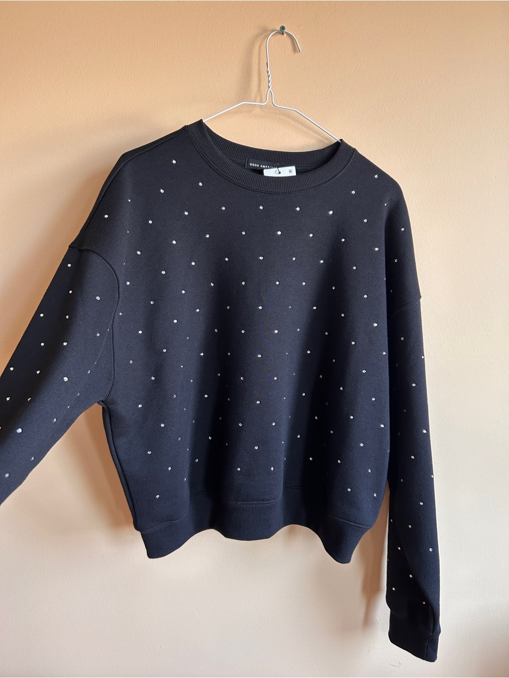 Good American Rhinestone Sweatshirt 🌌